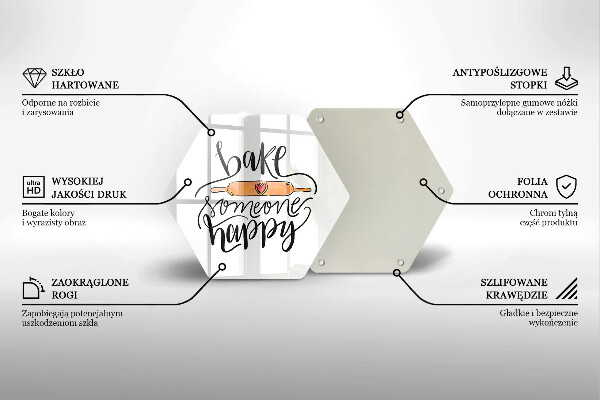 Tábua para cozinha Asse alguém feliz