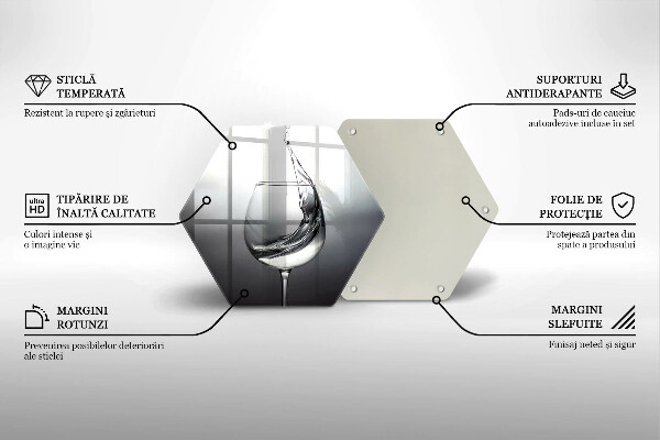 Tábua de cortar Um copo de água