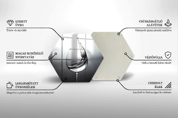 Tábua de cortar Um copo de água