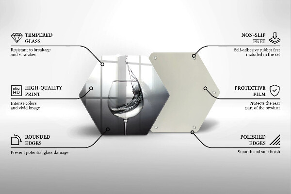 Tábua de cortar Um copo de água