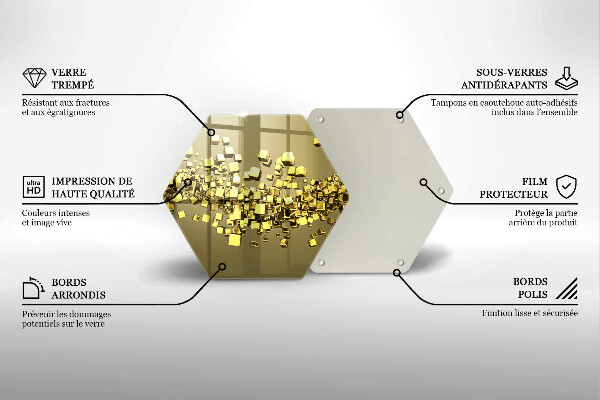 Tábua de cortar Geometria 3D abstrata