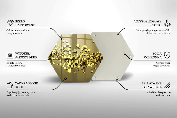 Tábua de cortar Geometria 3D abstrata
