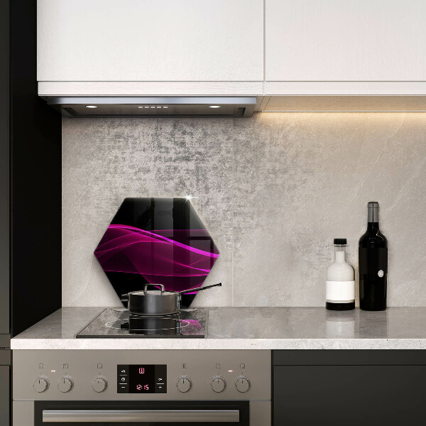 Tábua de cortar de vidro Abstração rosa