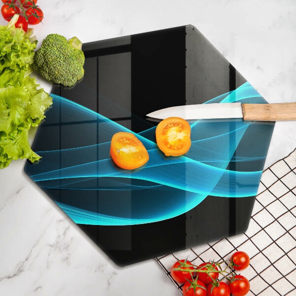 Tábua de corte Abstração azul