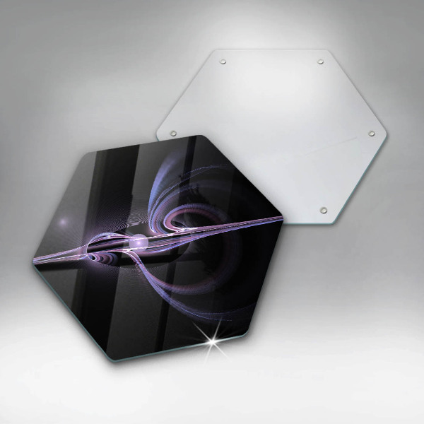 Tábua de corte de vidro Abstração moderna