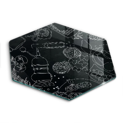 Tábua de cortar de vidro Acessórios de cozinha