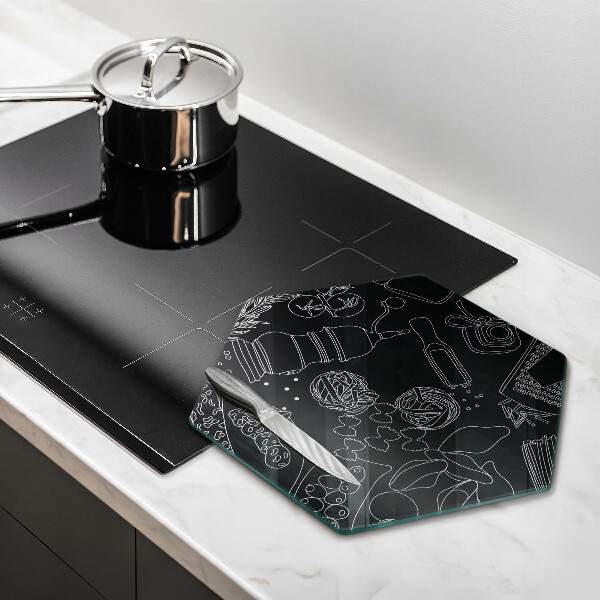 Tábua de cortar de vidro Acessórios de cozinha