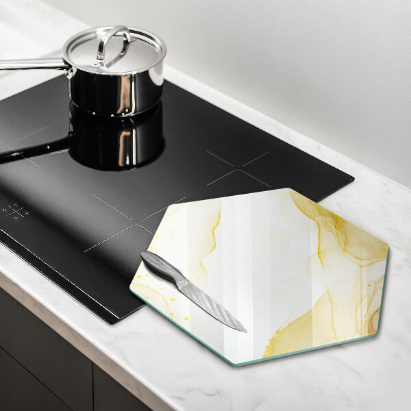 Tábua para cozinha Abstração dourada