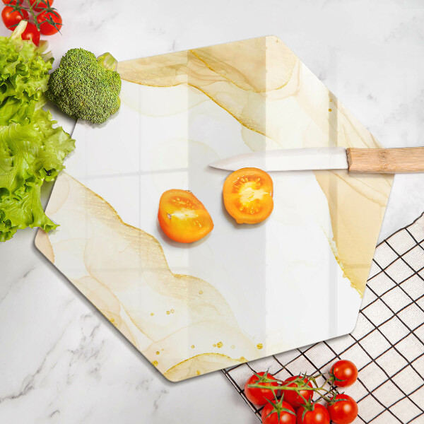 Tábua para cozinha Abstração dourada