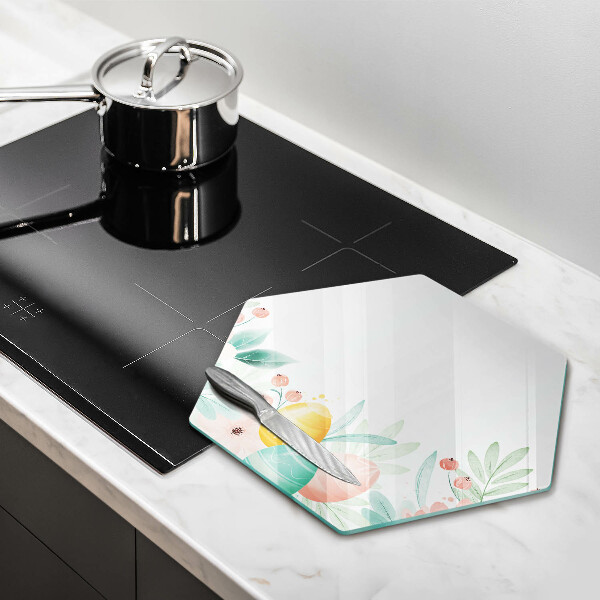 Tábua de vidro ovos de páscoa