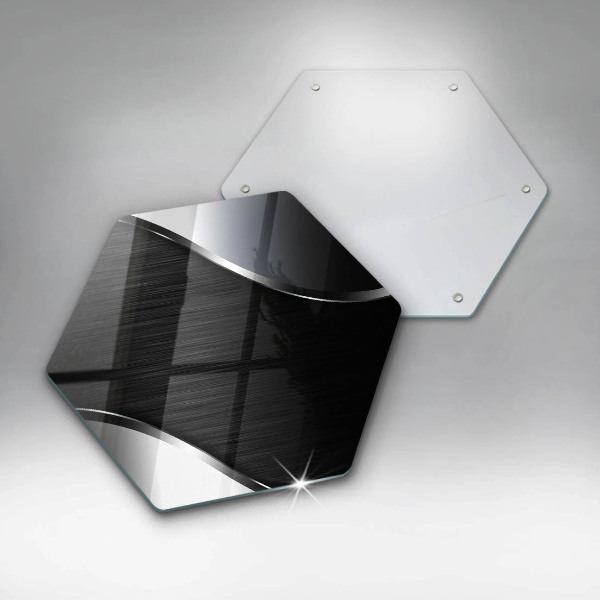 Tábua de vidro Abstração de metal