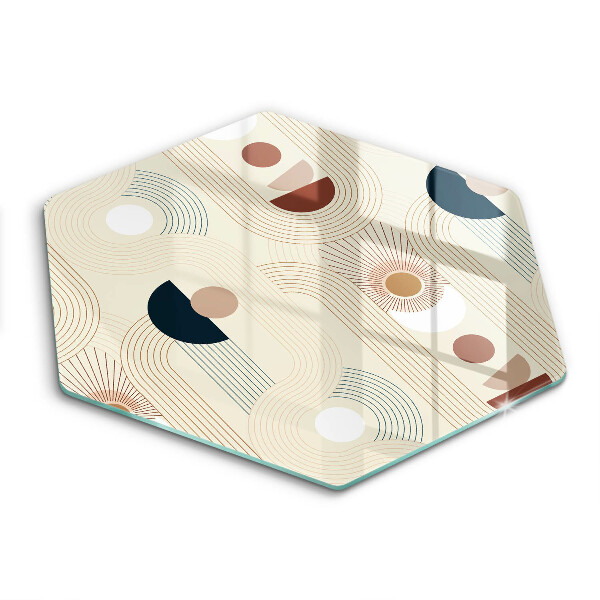 Tábua de corte de vidro Forme Cu Geometrie Boho