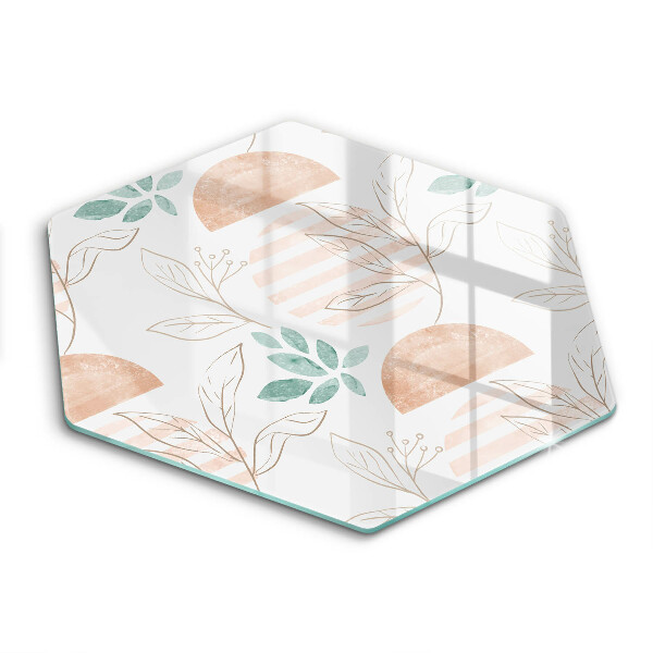 Tábua de cortar Padrão de folha Boho