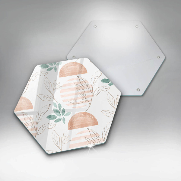 Tábua de cortar Padrão de folha Boho