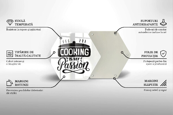 Tábua para cozinha Cozinhar é minha paixão