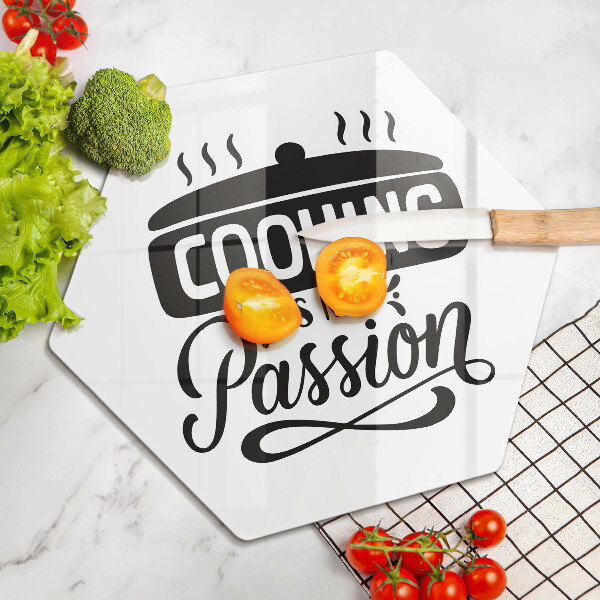 Tábua para cozinha Cozinhar é minha paixão