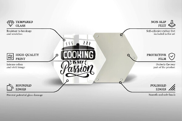 Tábua para cozinha Cozinhar é minha paixão