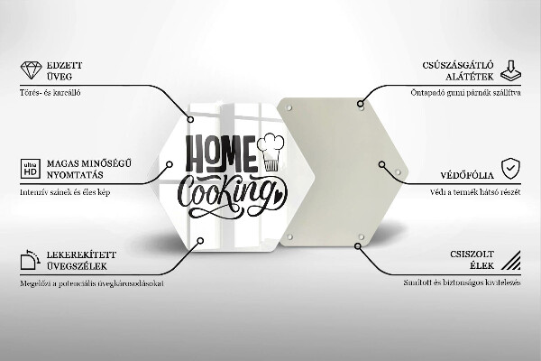 Tábua para corte A inscrição Cozinha caseira