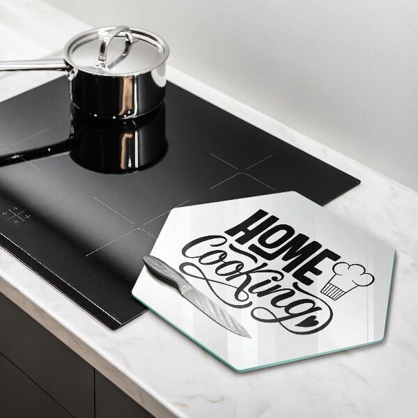 Tábua para corte A inscrição Cozinha caseira