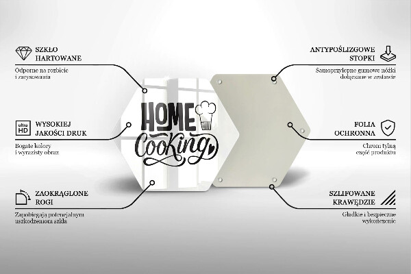 Tábua para corte A inscrição Cozinha caseira