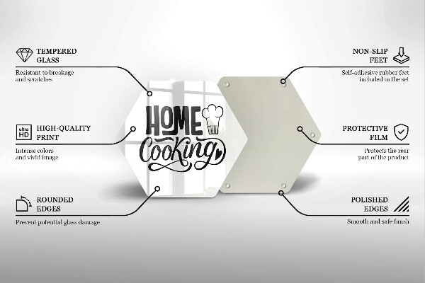 Tábua para corte A inscrição Cozinha caseira