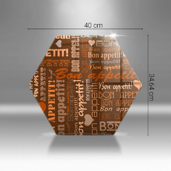 Tábua de corte legendas de bom apetite