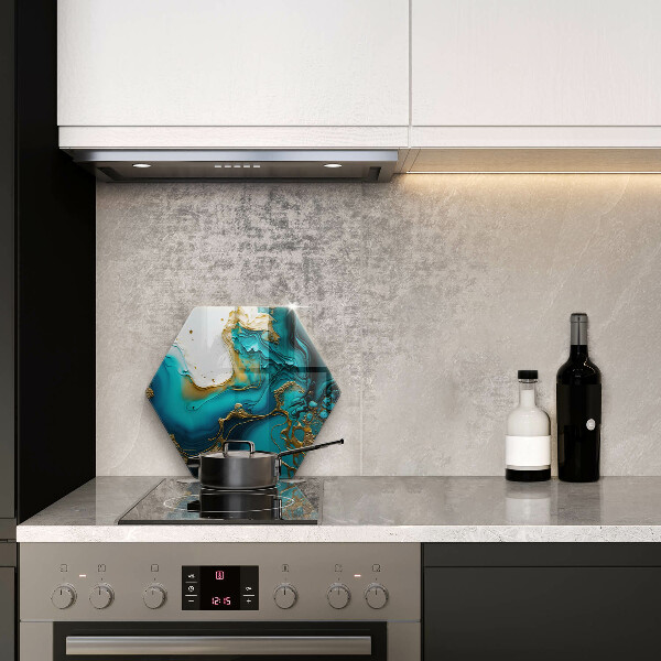 Tábua de cortar alimentos Abstração turquesa