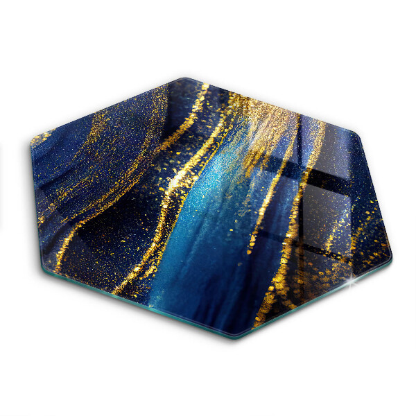 Tábua de corte de vidro Abstracție Bleumarin