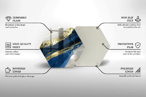 Tábua corte Textura com ouro