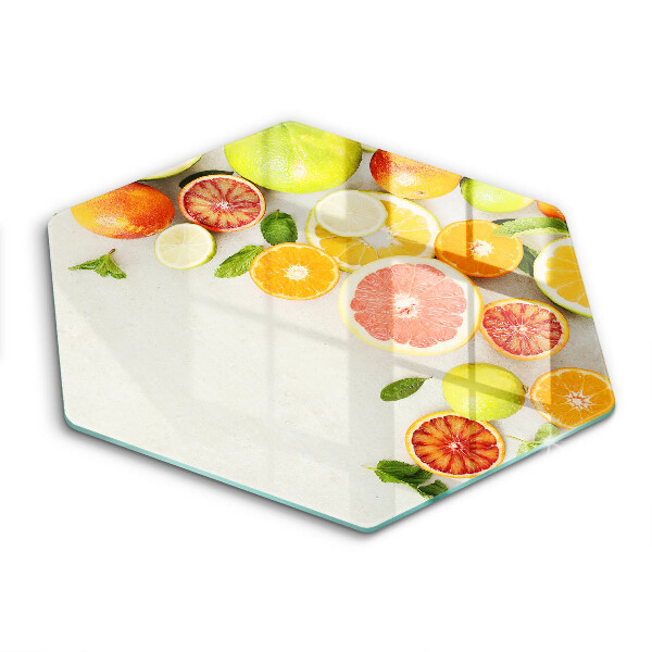 Tábua de vidro Frutas cítricas
