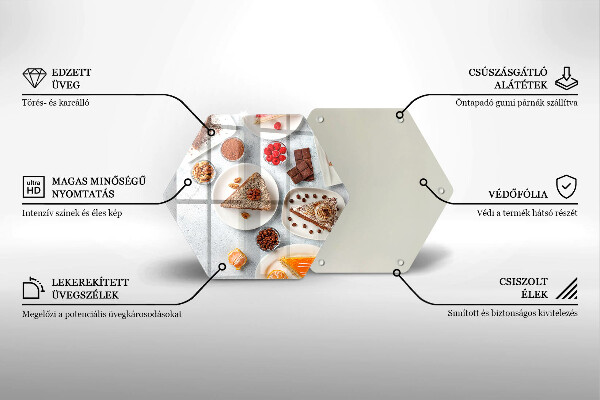 Tábua de cortar alimentos Bolos doces