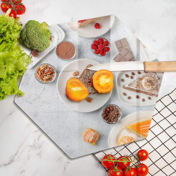 Tábua de cortar alimentos Bolos doces