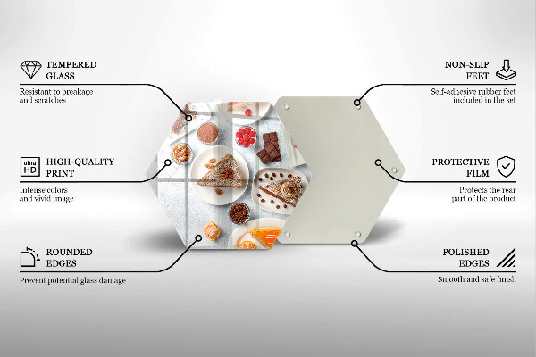 Tábua de cortar alimentos Bolos doces