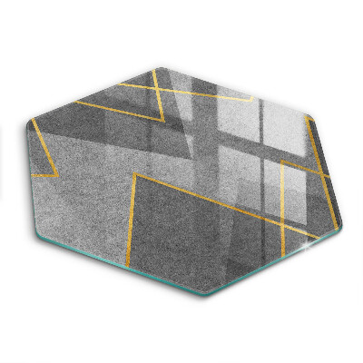 Tábua de corte de vidro Formas nítidas