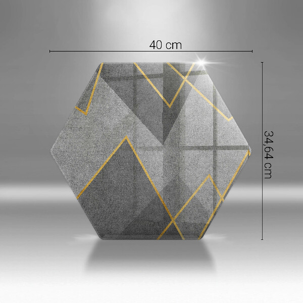 Tábua de corte de vidro Formas nítidas