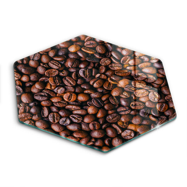Tábua de cortar de vidro Grãos de café