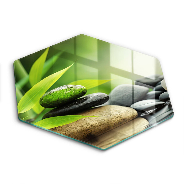 Tábua de corte Pedras de bambu zen