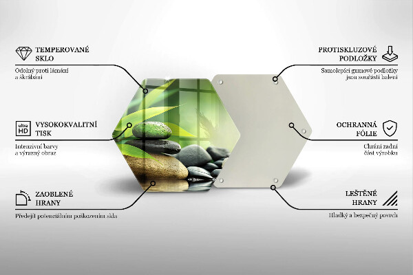 Tábua de corte Pedras de bambu zen