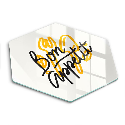 Tábua de cortar A inscrição Bon Appetit