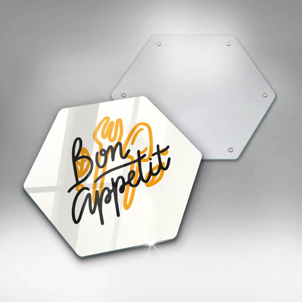 Tábua de cortar A inscrição Bon Appetit