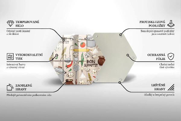 Tábua de corte de vidro Ilustração de cozinha