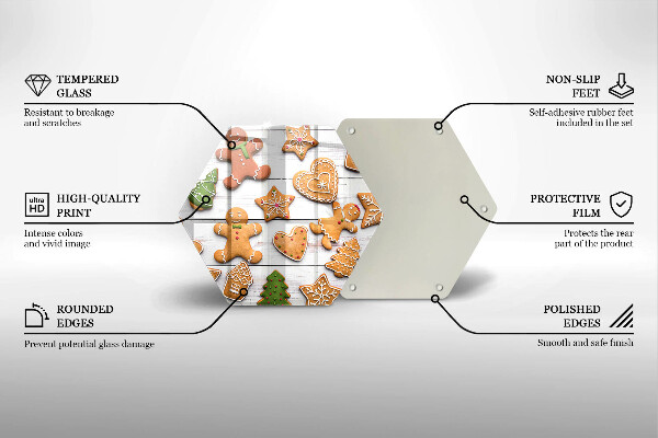 Tábua de corte Biscoito de gengibre de Natal