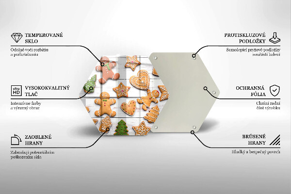 Tábua de corte Biscoito de gengibre de Natal