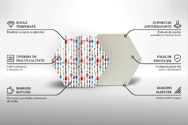 Tábua cozinha Ilustração de uma colher