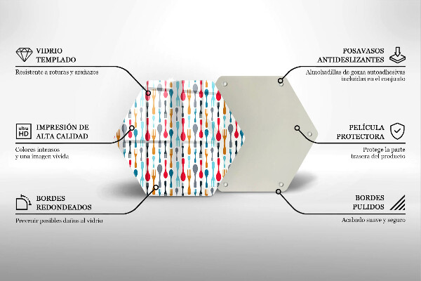 Tábua cozinha Ilustração de uma colher