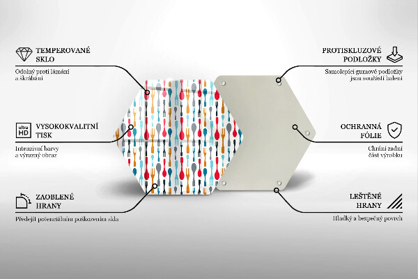 Tábua cozinha Ilustração de uma colher