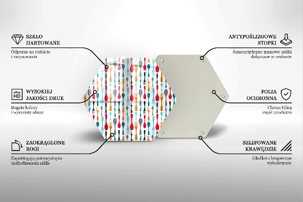 Tábua cozinha Ilustração de uma colher