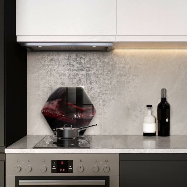 Tábua para cozinha Um copo de vinho tinto