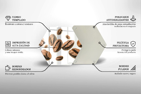 Tábua para corte Grãos de café