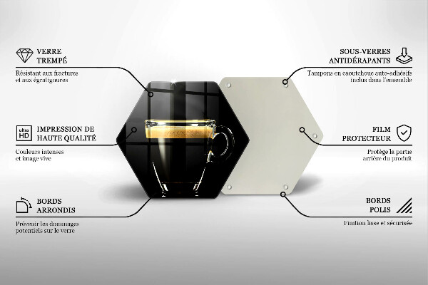 Tábua de cortar Um copo de café preto